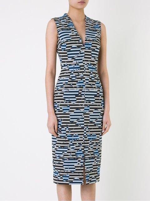 Scanlan Theodore striped floral weave dress - Image 1