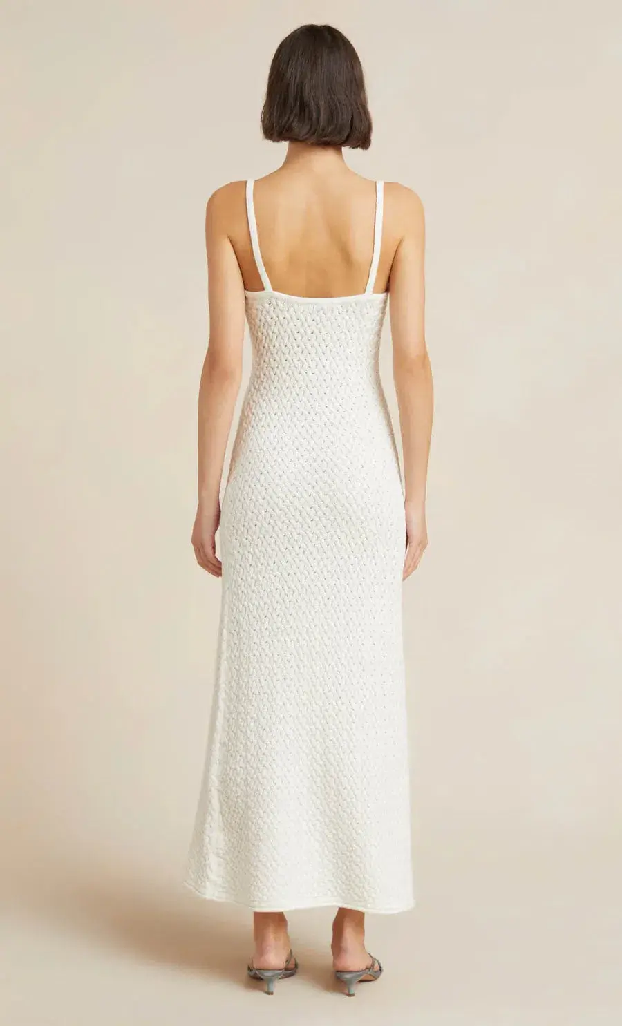 Bec & Bridge Effie Knit Key Maxi Dress Ivory Size 10  - Image 2