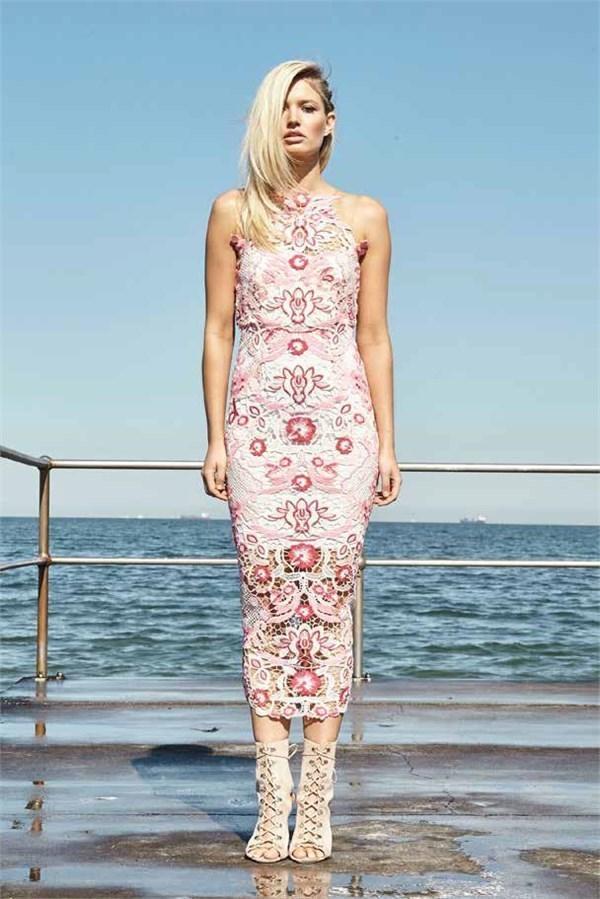 Thurley Peony Midi Dress size 12 for rent on The Volte - main image