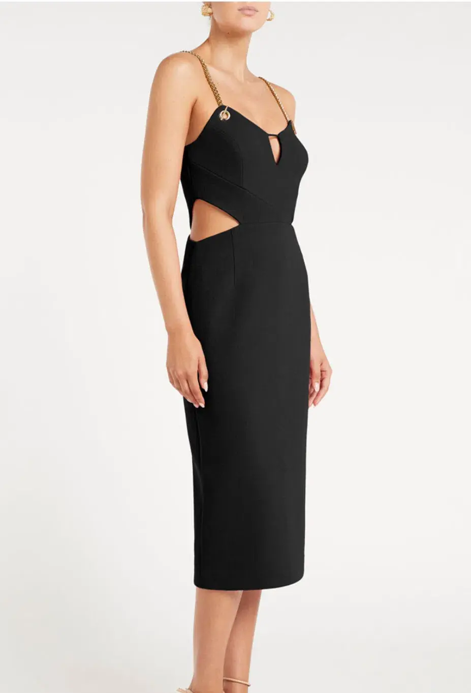 Rebecca Vallance Dulce Amore Midi Dress Black Size 6  - Image 3