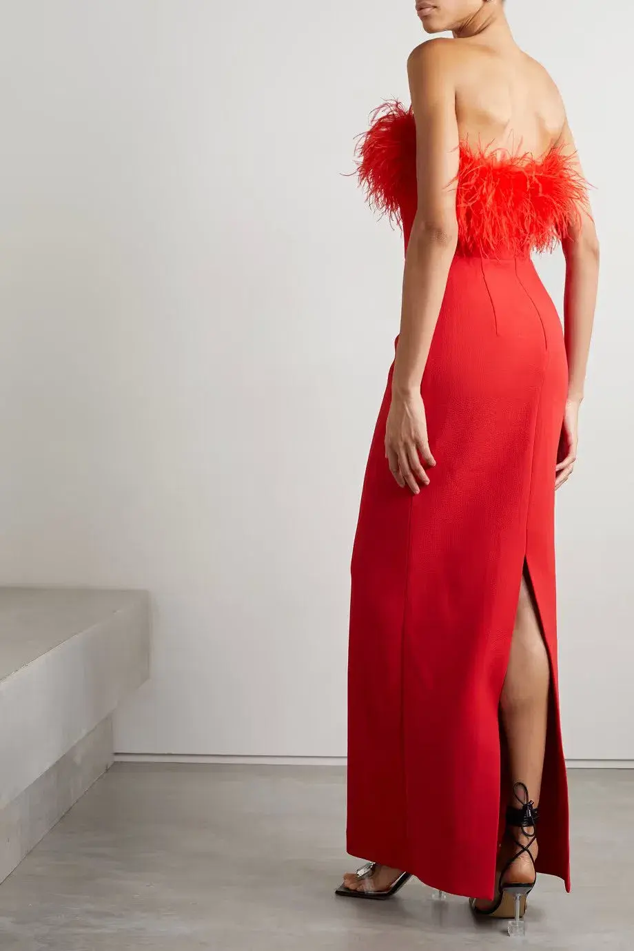 Rebecca Vallance Scarlett Gown Red Size 8 - Image 2