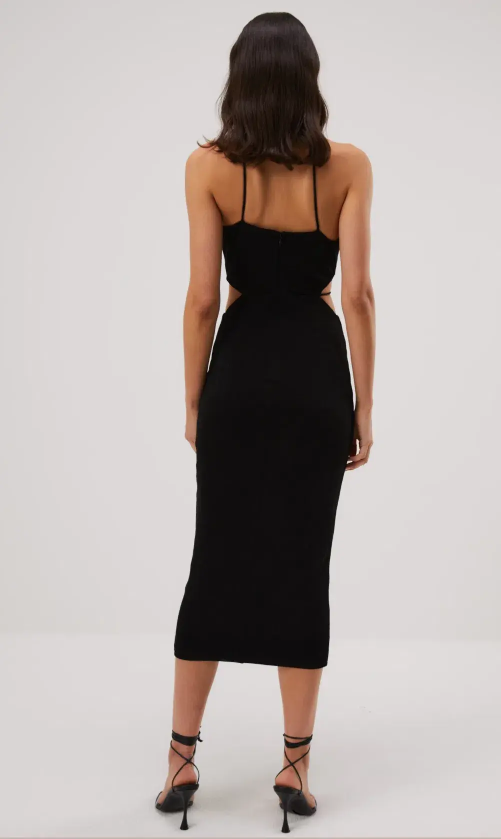 Misha Zeke Slinky Jersey Midi Dress Black Size 8 - Image 2