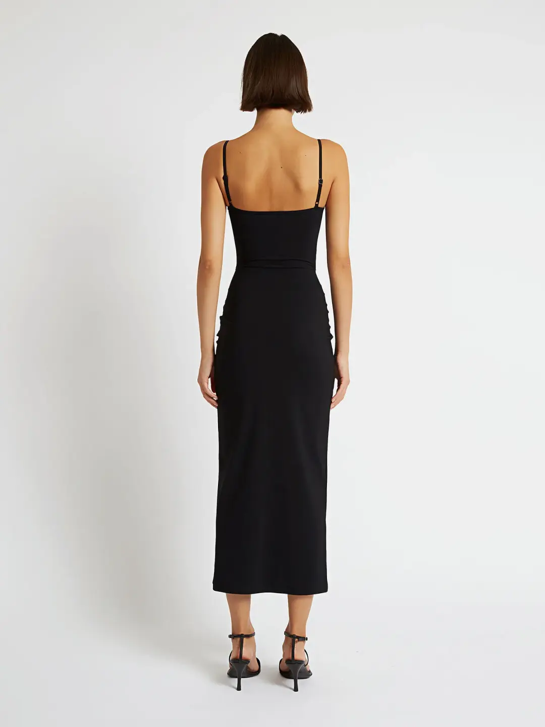Christopher Esber Pierced Orbit Column Dress Black Size 10 for rent on The Volte - main image