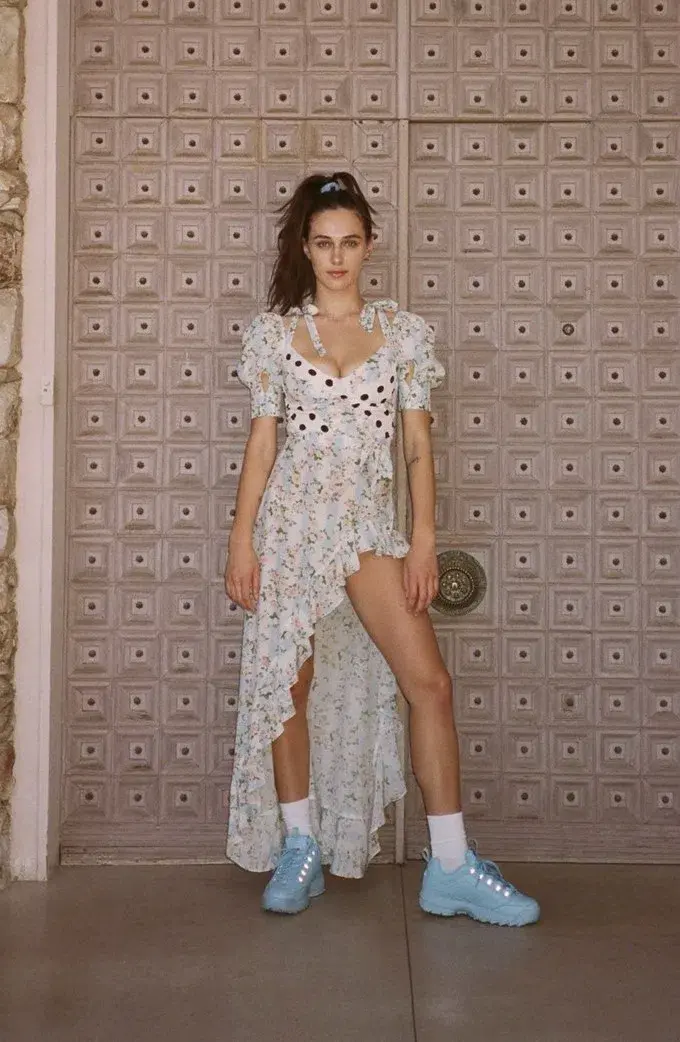 For Love and Lemons Savannah Maxi Dress Multi Print Size 8 for rent on The Volte - main image