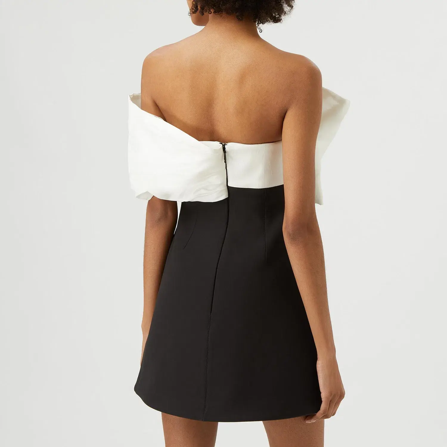 Rachel Gilbert Kace Mini Dress Black/White Size3/AU12  - Image 3