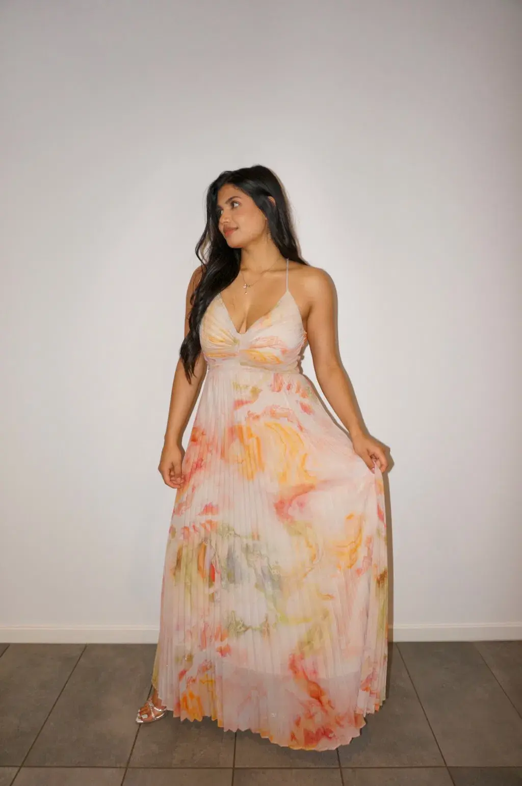 Ministry of Style The Label Sunrise Strap Dress Patterned Size 12 for rent on The Volte - main image