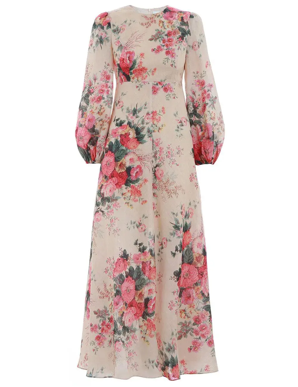 Zimmermann Laelia Linen Maxi Dress Floral Size 6 - Image 3
