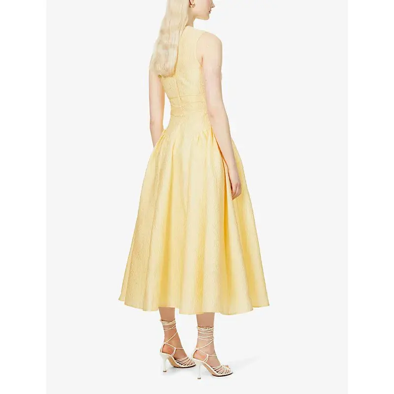 Rachel Gilbert Sophia Dress Yellow Size 3 / AU 12 - Image 3