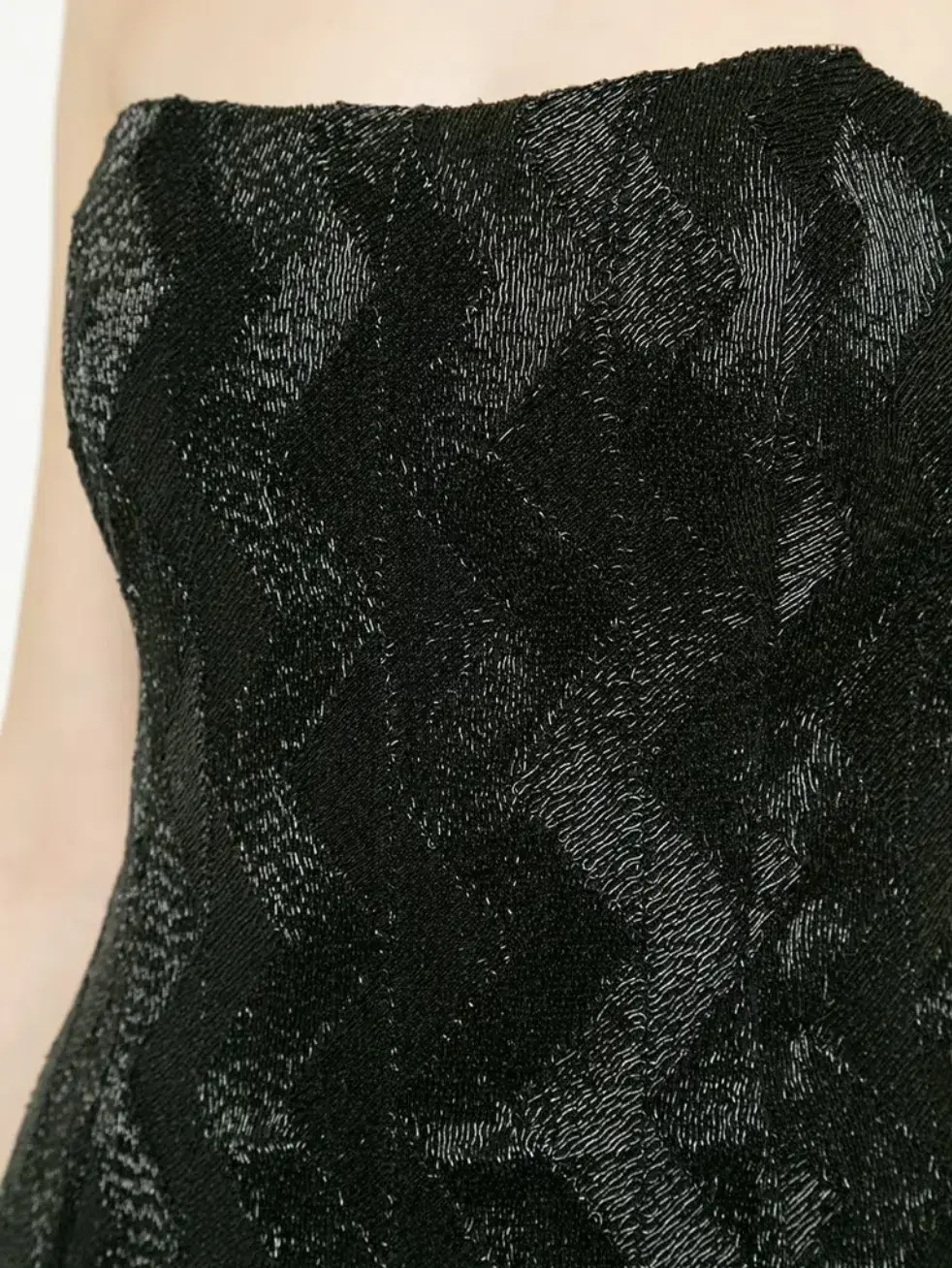 Manning Cartell No Filter Strapless Midi Dress Black Size 12 - Image 2