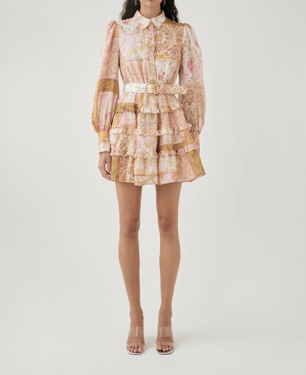 Kate Ford Larissa Layered Mini Dress Print Size S / Au 8 - Image 1