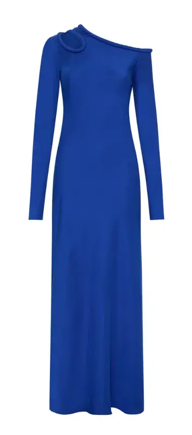 Bianca Spender Vivian Satin Dress Cobalt Size 2 / Au 10 - Image 7