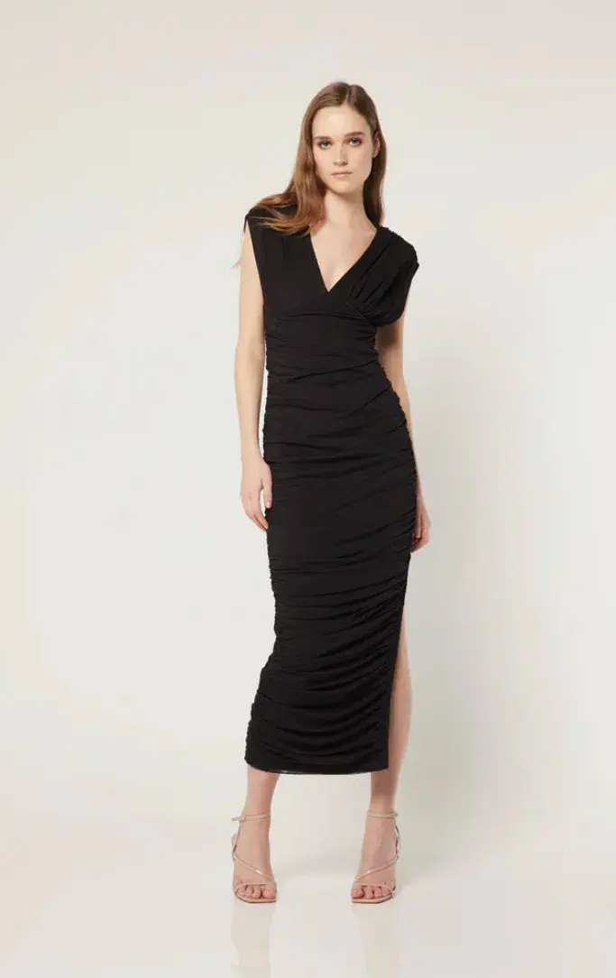 Elliatt Lori Midi Dress Black Size XS / Au 6 - Image 1