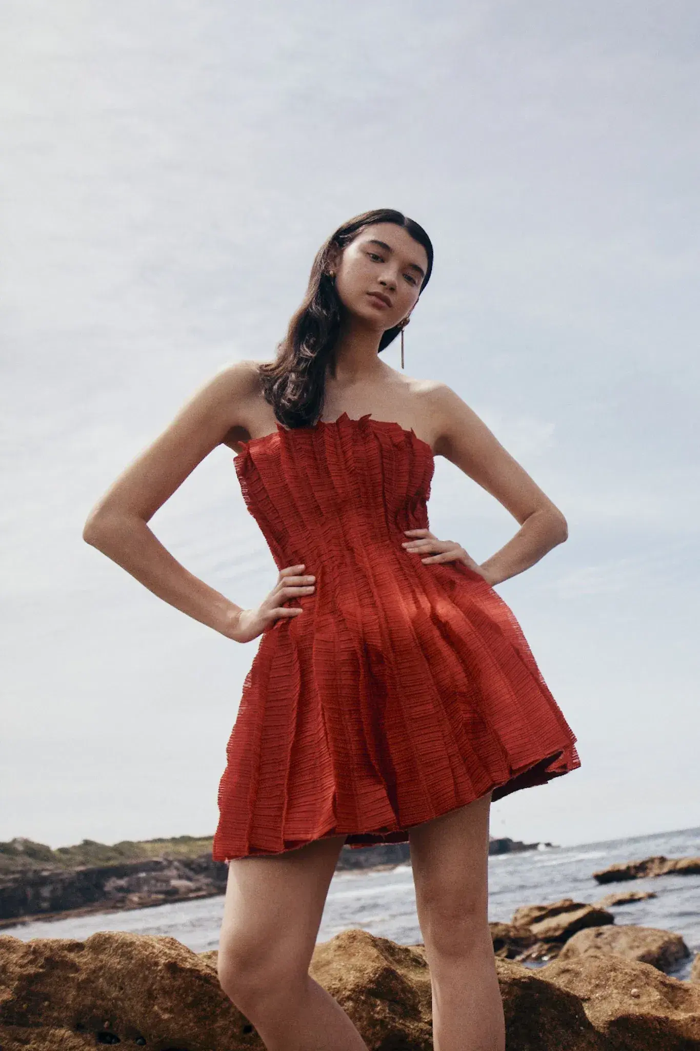 Aje Hybrid Mini Dress Red Size  - Image 7