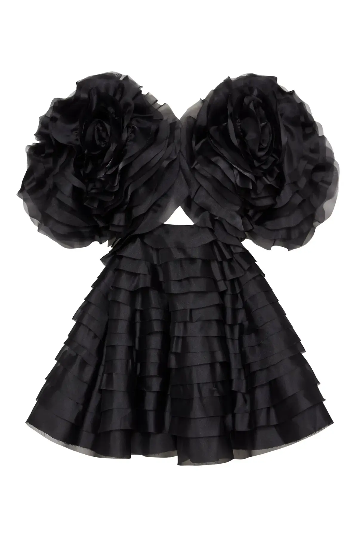 Aje Amour Ruffle Mini Dress Black Size 12 / L - Image 5