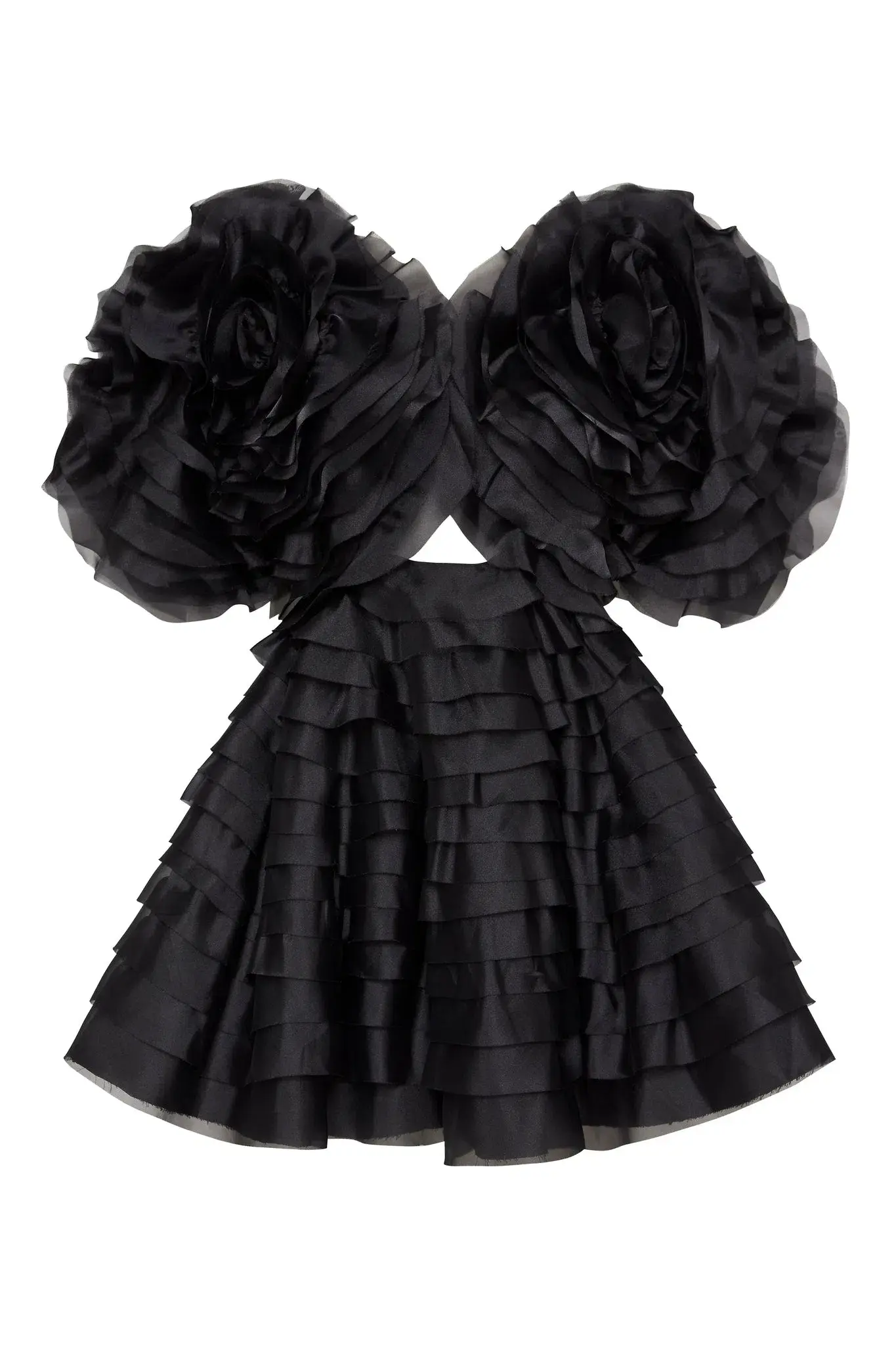 Aje Amour Ruffle Mini Dress Black Size 12 / L - Image 5