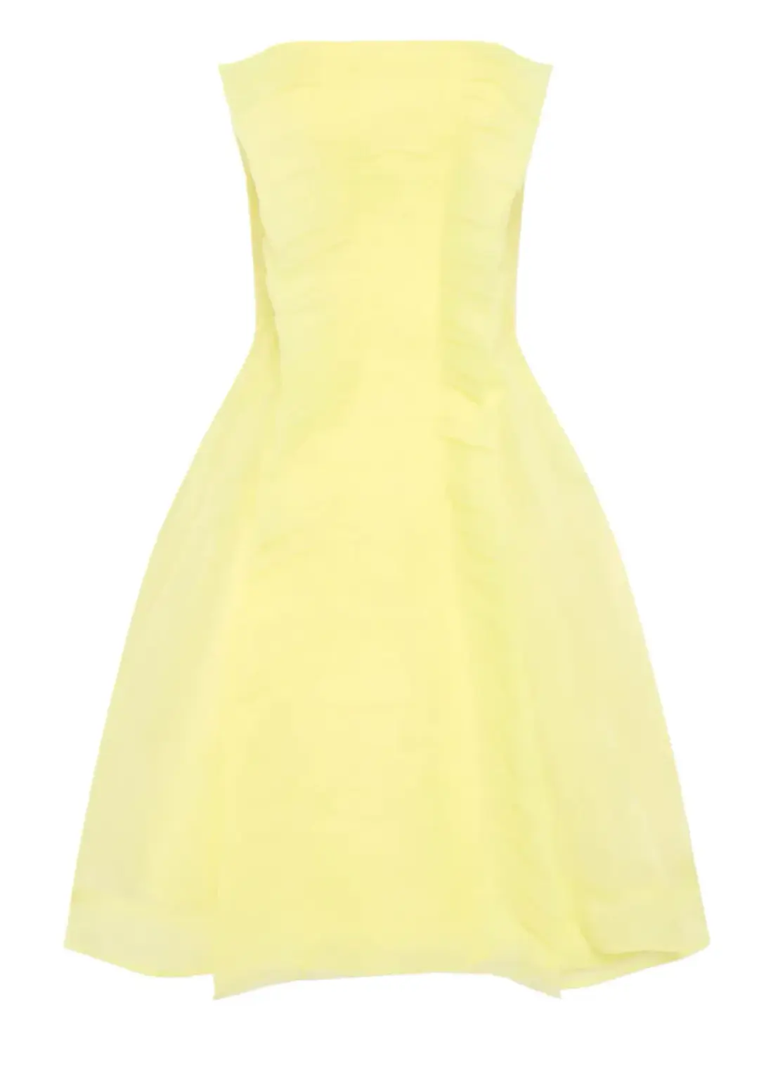 Aje Astrid Strapless Mini Dress Yellow Size 8 / S for rent on The Volte - main image