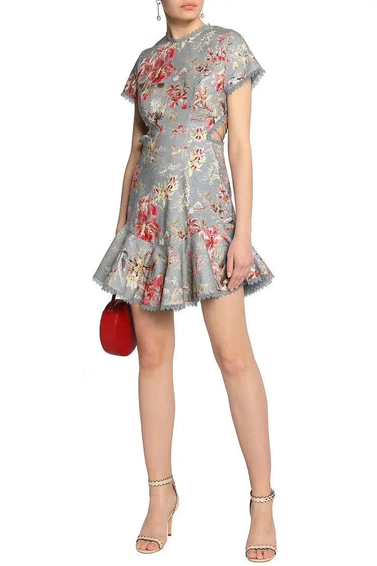 Zimmermann Mercer Flutter Dress Floral Size 6 - Image 1