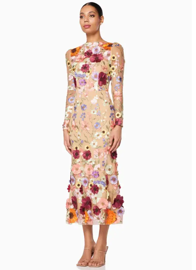 Elliatt Shannon Midi Dress Floral Size S / Au 8 - Image 4