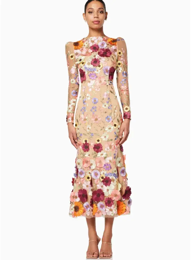 Elliatt Shannon Midi Dress Floral Size S / Au 8 - Image 2