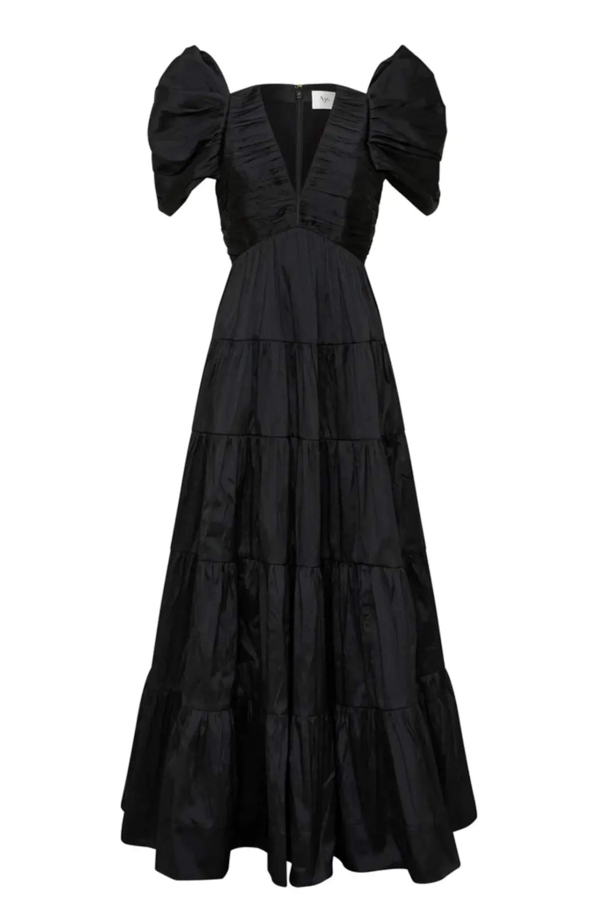 Aje Statuesque Tiered Gown Black Size 10  - Image 5
