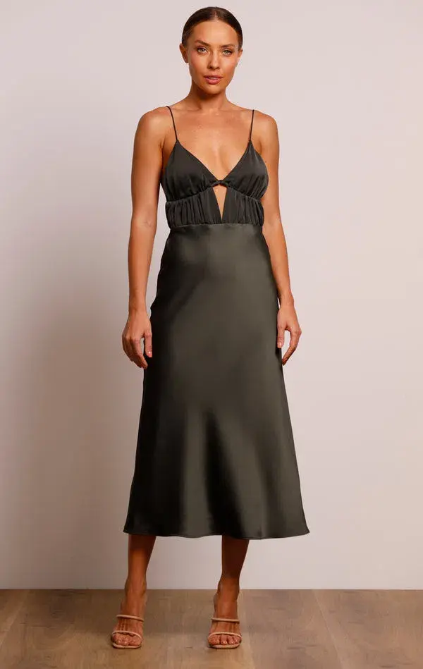 Pasduchas Pinnacle Slip Midi Dress Combat Size 8  - Image 1