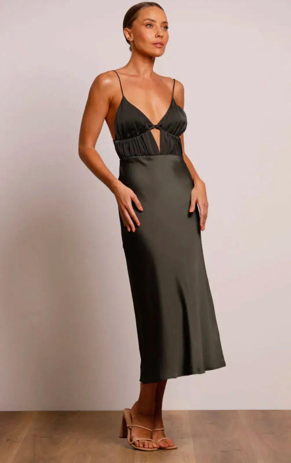 Pasduchas Pinnacle Slip Midi Dress Combat Size 8  - Image 2