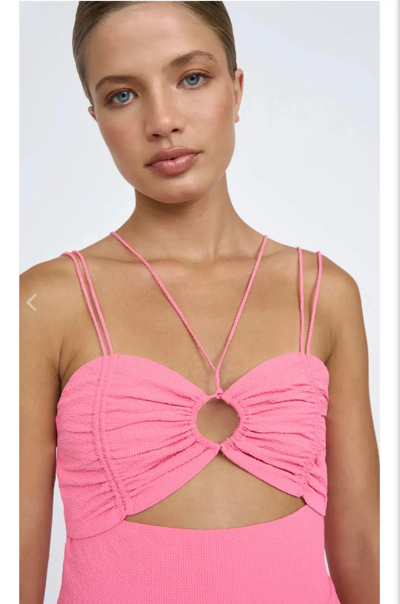 By Johnny Isola Bella Strap Midi Dress Pink Size AU 10 - Image 2