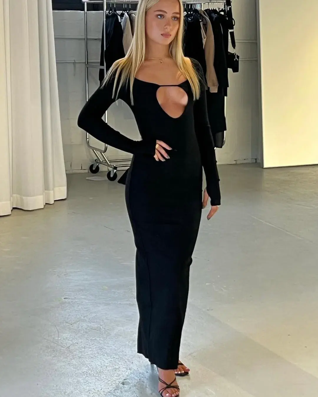 NAKEDVICE Yves Maxi Dress Black Size M / AU 10 - Image 1