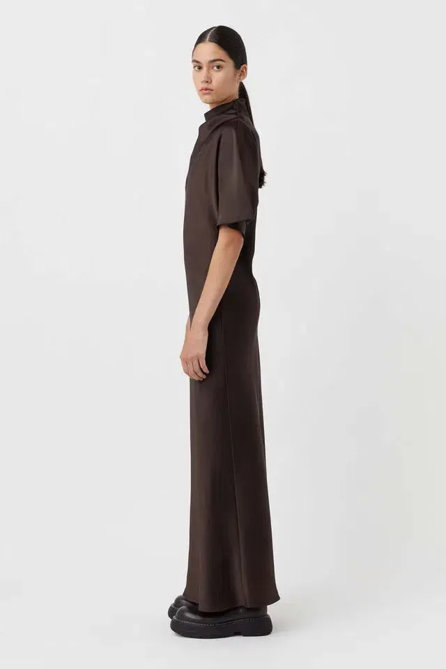 CAMILLA AND MARC Sorrell Maxi Evening Dress in Chocolate Brown Size 8 for rent on The Volte - main image
