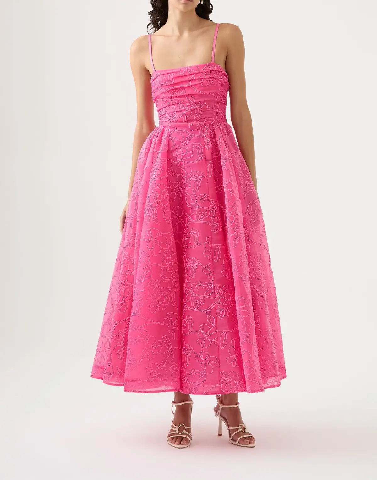 Aje Evangeline Cornelli Maxi Dress Protea Pink Size 8 / S - Image 1