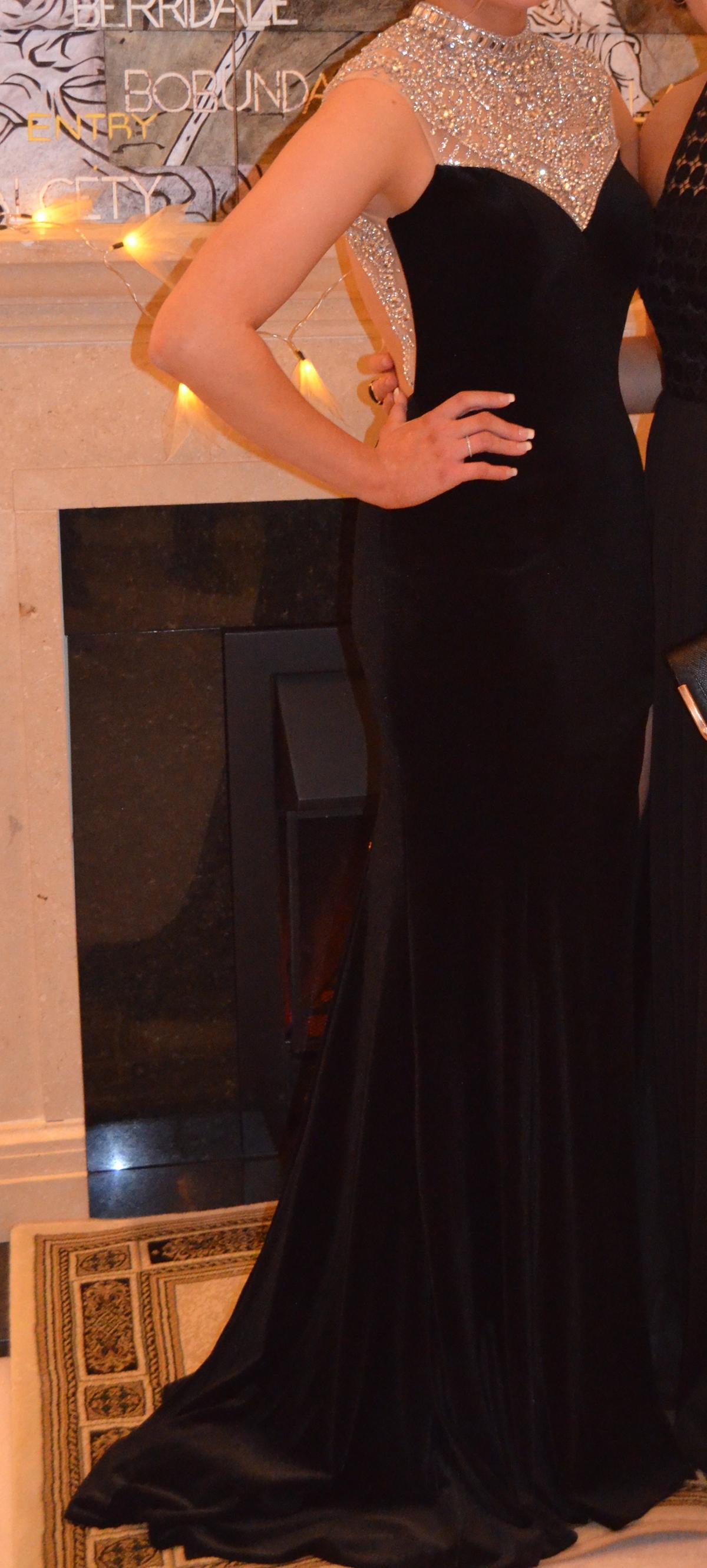 Madison James Black Velvet Gown - Image 5