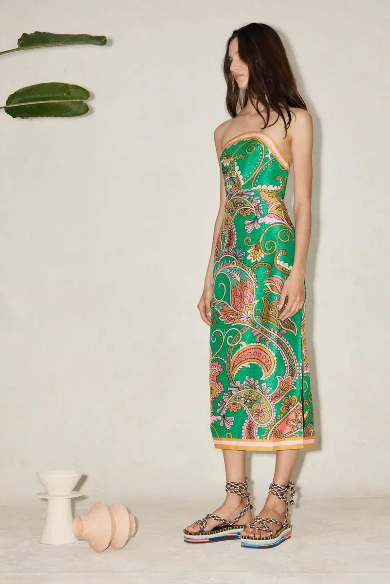 Alemais Marion Bodice Dress Green Size 8 / S - Image 4