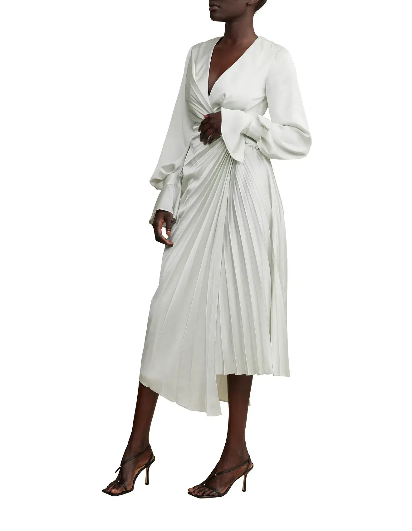 Acler Cresta Midi Dress Apple Size 8 - Image 1