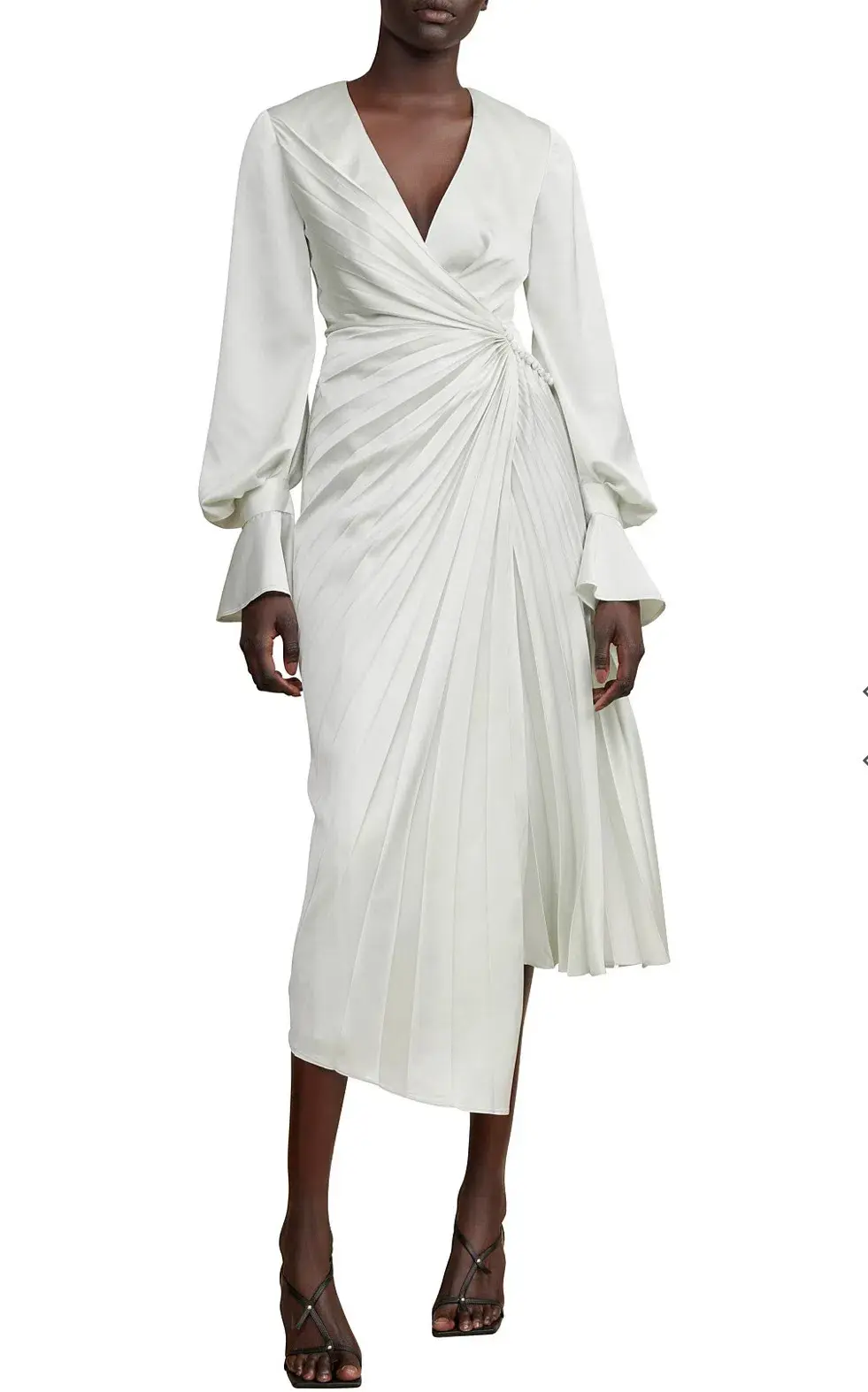 Acler Cresta Midi Dress Apple Size 8 - Image 3