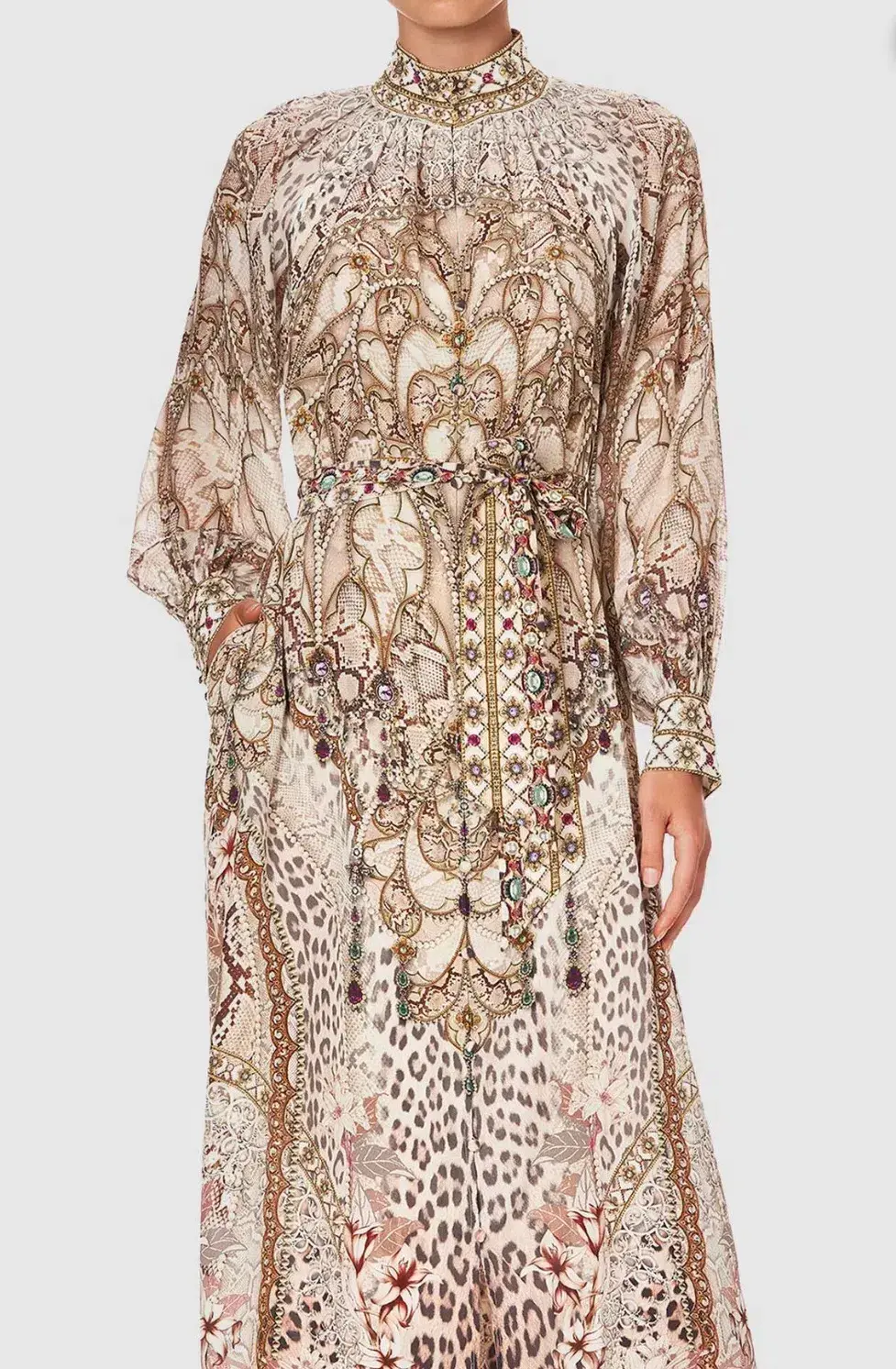 Camilla All is Nouveau Raglan Midi Shirt Dress Multi Size M / AU 12 for rent on The Volte - main image