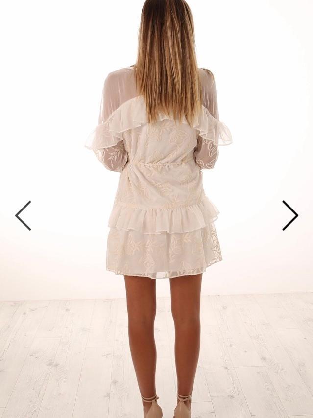 Stevie May White Flow Mini Dress for rent on The Volte - main image