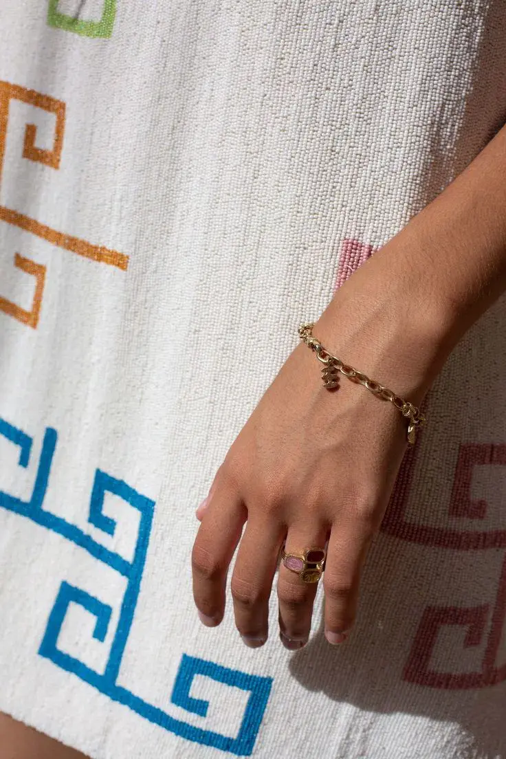 Lucy Folk Eos Beaded Swing Mini Dress with Belt Ecru Cream Size M / AU 10 for rent on The Volte - main image