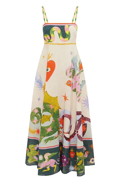 Alemais Seeker Sundress Multi Size AU 10 for rent on The Volte - main image