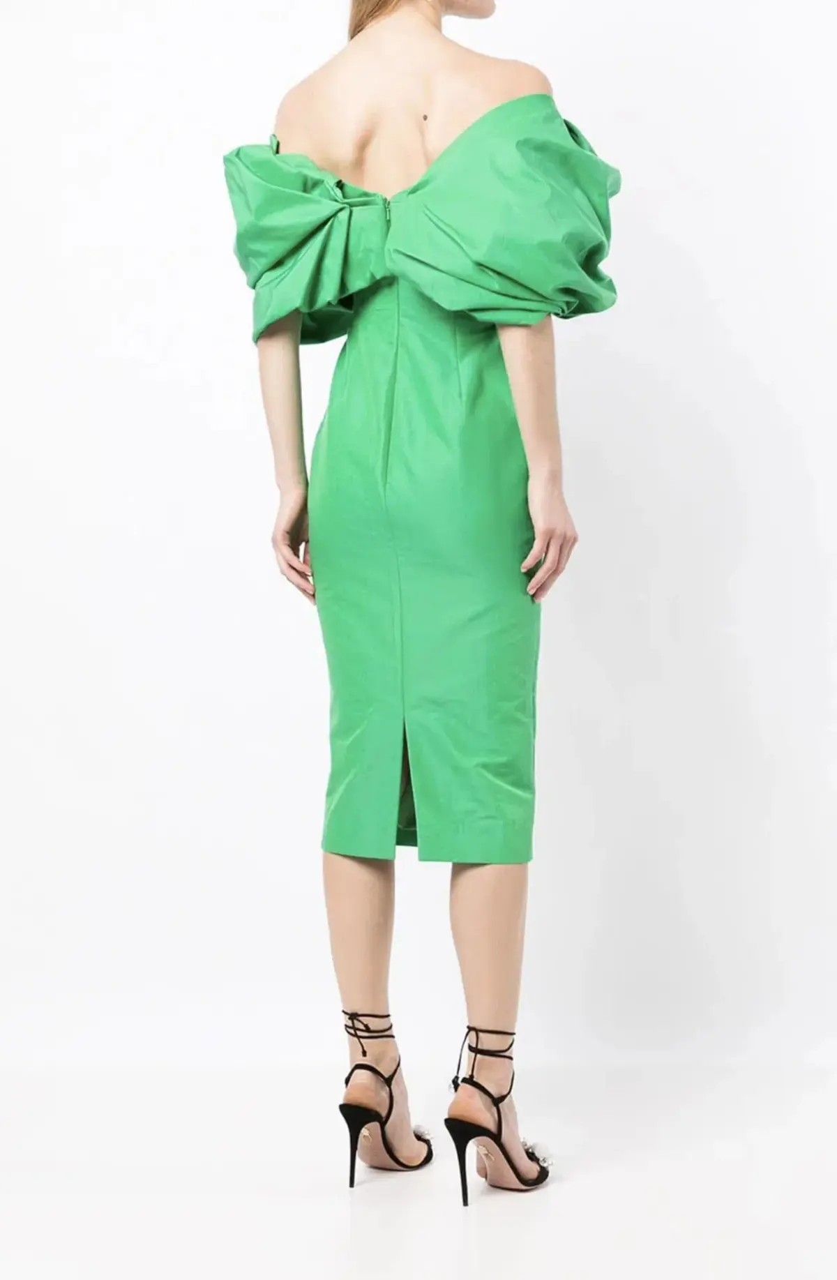 Rachel Gilbert Xavier Midi Dress Green Size 1/ AU 8 - Image 3