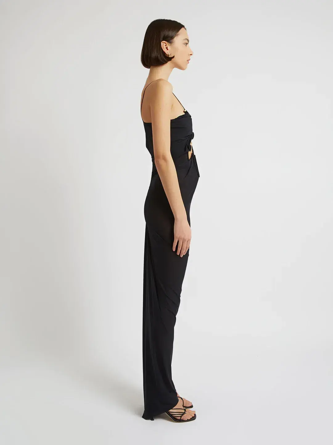 Christopher Esber Molded Venus Dress Black Size AU 8 - Image 2
