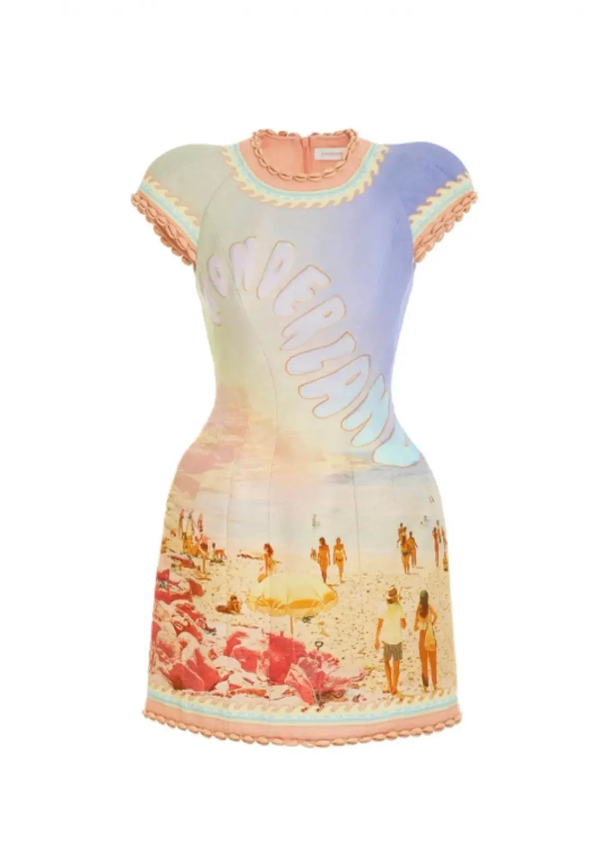 Zimmermann The Coaster Structured Mini Dress in Poster Print Size 2 / AU 12 - Image 3