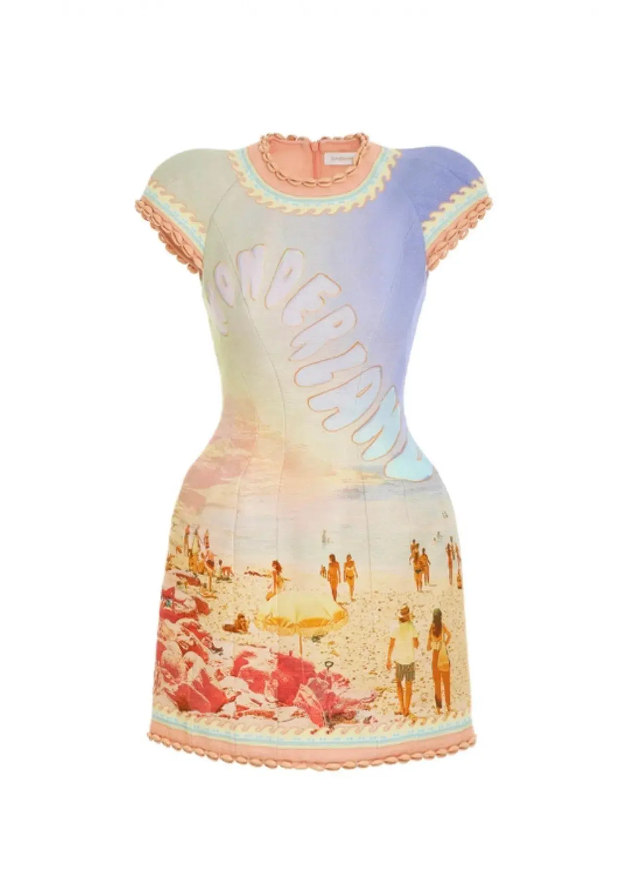 Zimmermann The Coaster Structured Mini Dress in Poster Print Size 2 / AU 12 - Image 3
