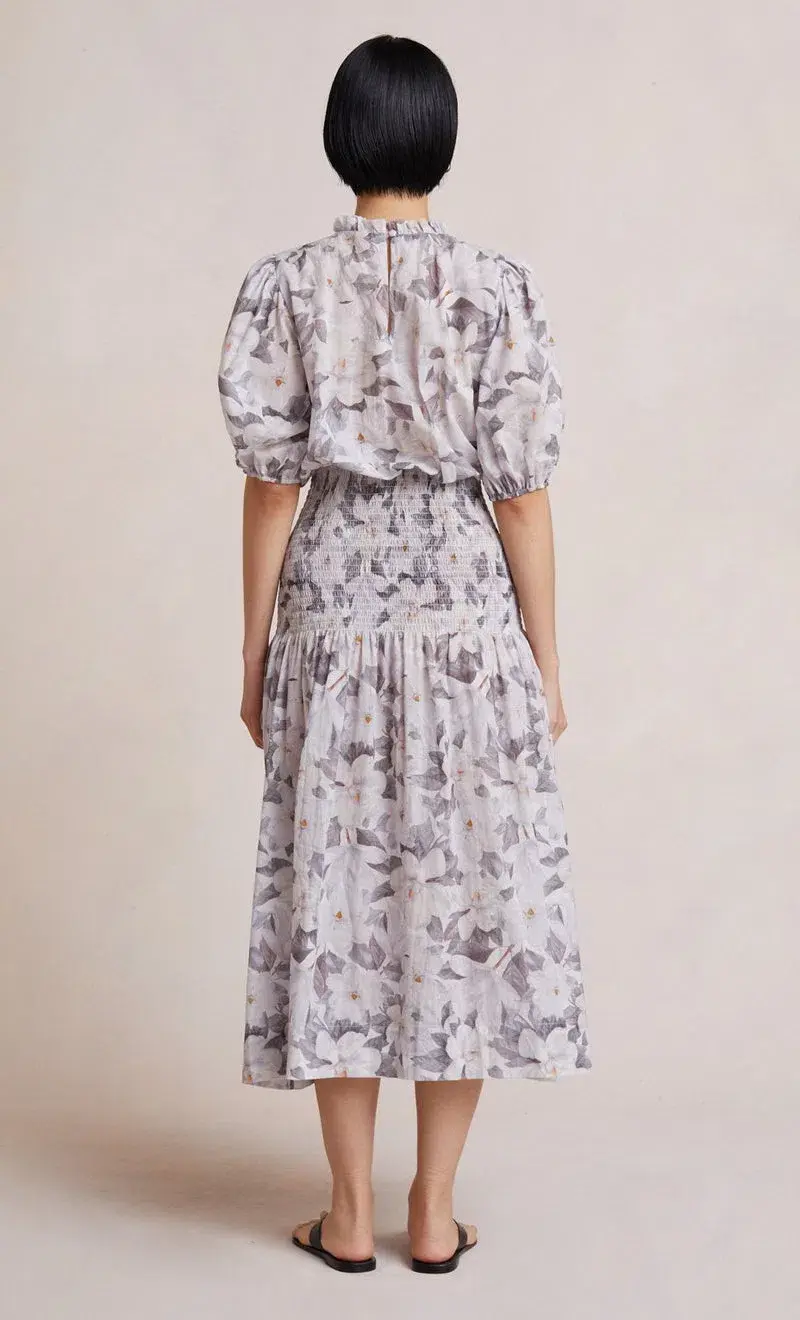 Bec & Bridge Gardenia SS Cotton Midi Dress  Print Size 14 - Image 3