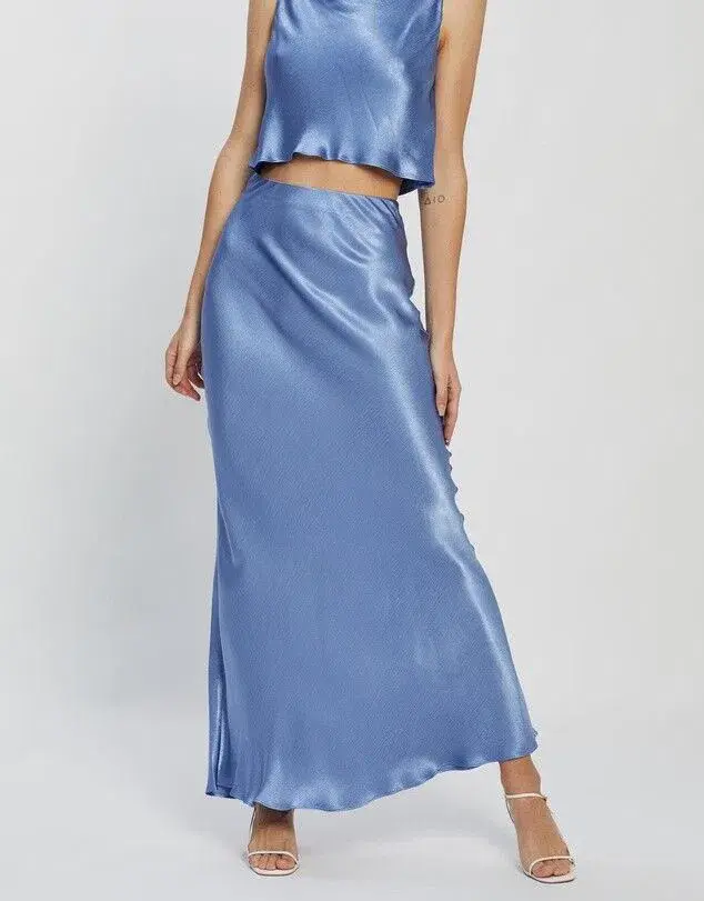 Bec & Bridge Delphine Top and Skirt Set in Cornflower Blue Size 14 - Image 2