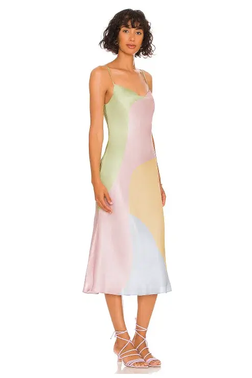 Olivia Rubin Aubrey Midi Dress Multi Size 12 - Image 6