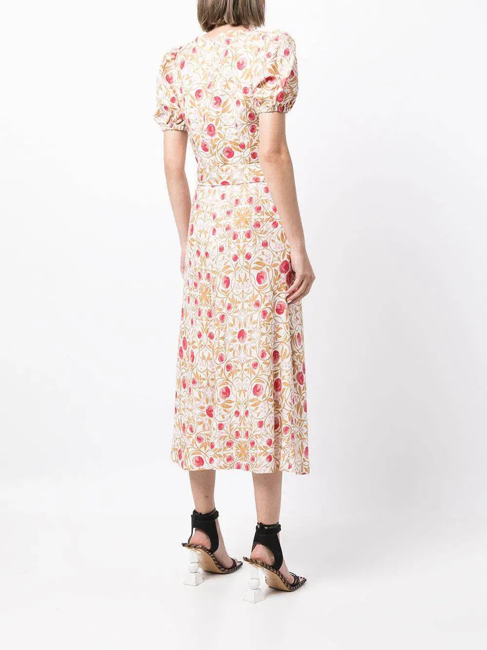Rebecca Vallance Catania Midi Dress Floral Size 14 - Image 3
