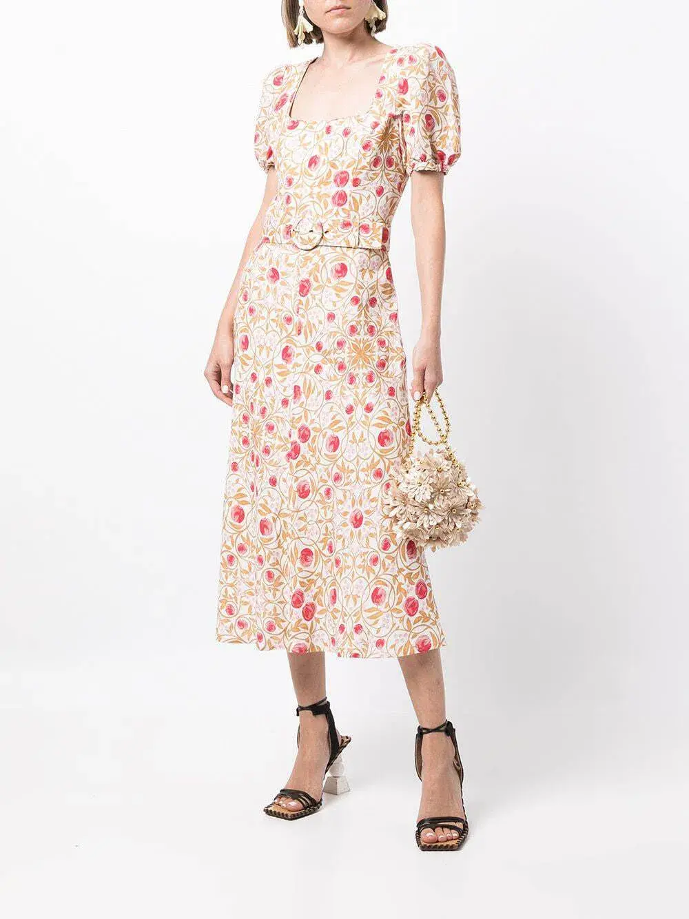 Rebecca Vallance Catania Midi Dress Floral Size 14 - Image 1