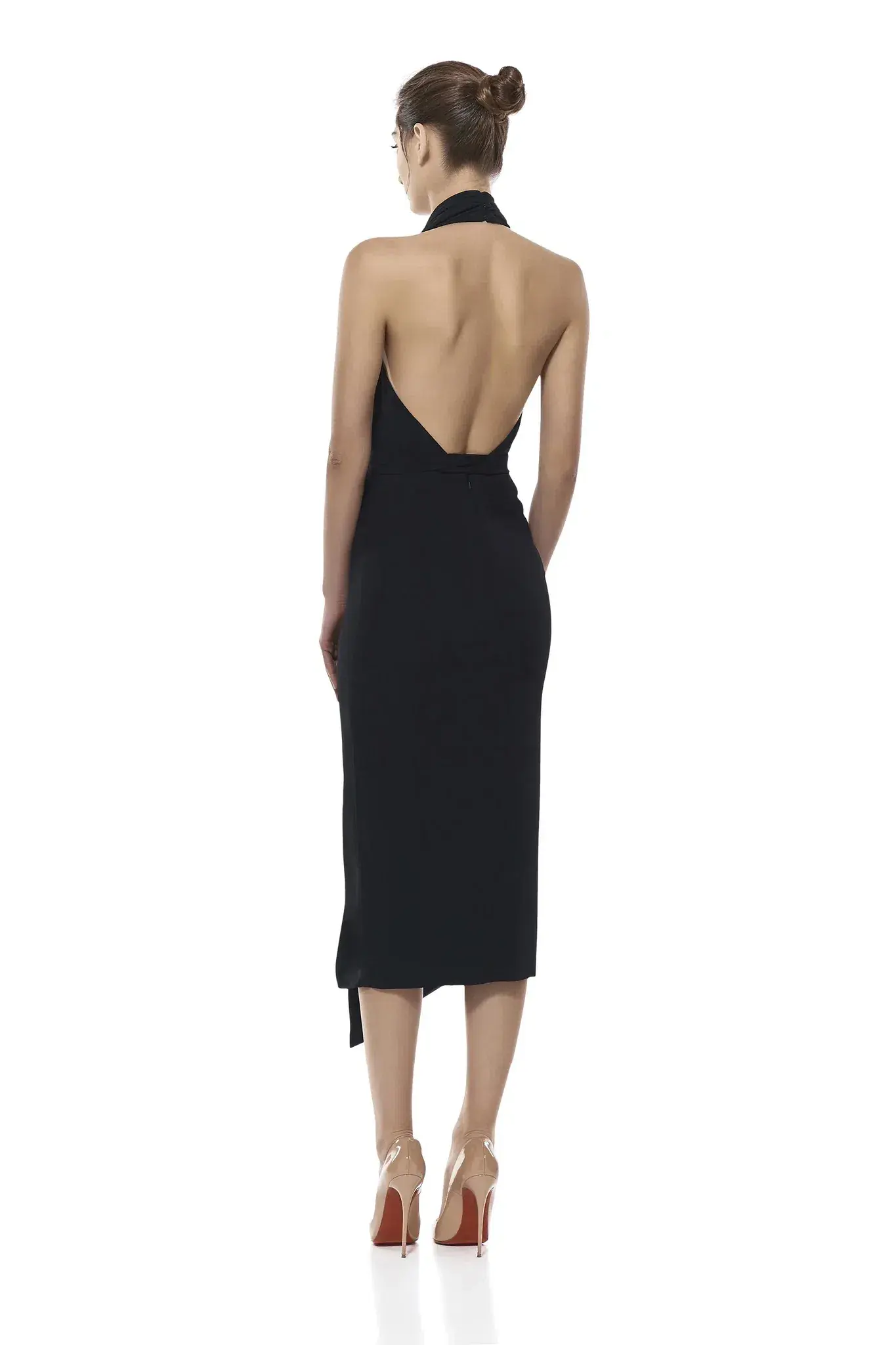 MISHA Lorena Midi Dress in Navy Size 12/L - Image 3