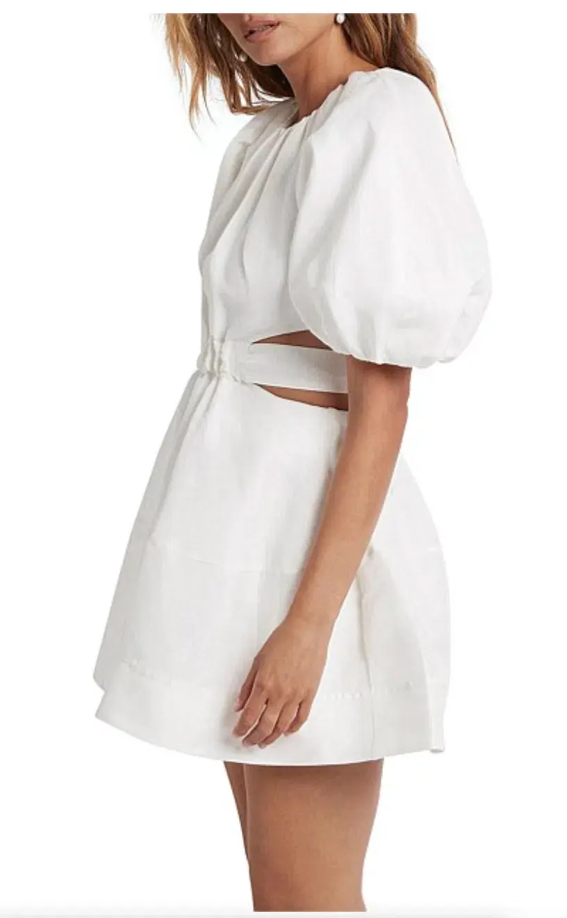 Aje Psychedelia Cut Out Mini Dress White Size 4 / XXS - Image 2