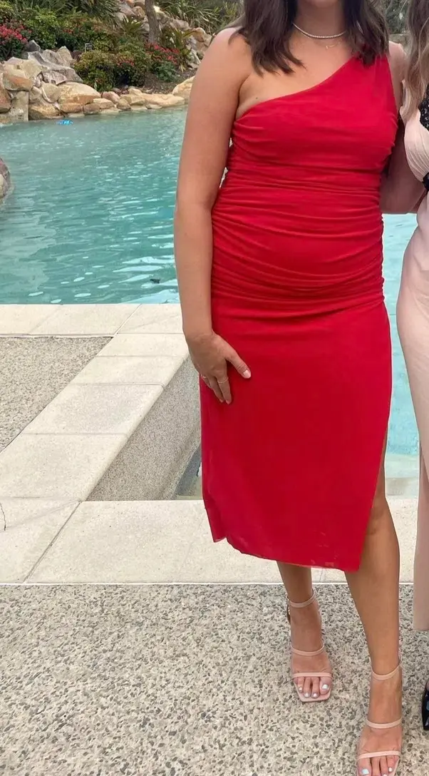 Lexi Sia Dress Tangerine Size 12 - Image 4